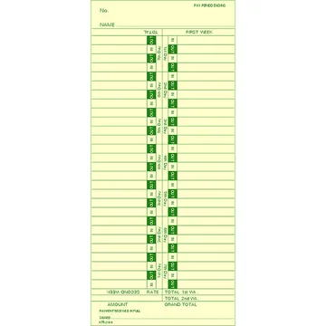 ATR2109 Time Card