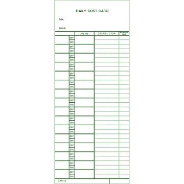 ATT312 Daily Cost Card, photo 3