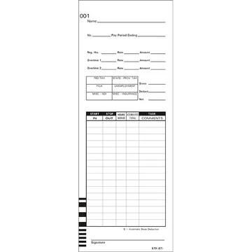 E79 Time Card