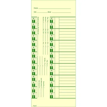 Form E Time Card