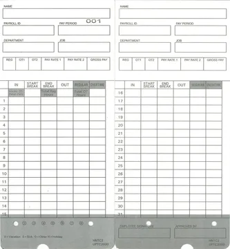 HNTC2 Time Card