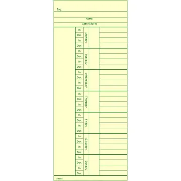 K1415 Time Card