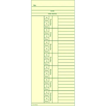 K14178-2 Time Card