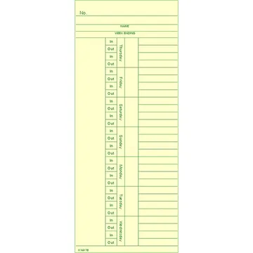 K14178 Time Card