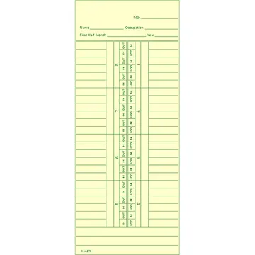 K14278 Time Card