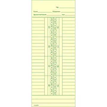 K14279 Time Card