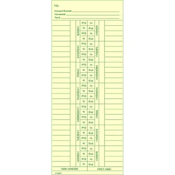 K1432 Time Card