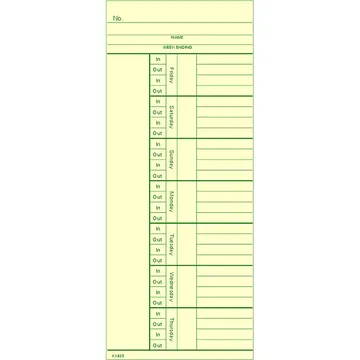 K1435 Time Card