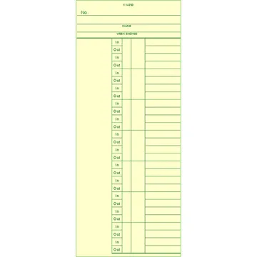 K14350 Time Card