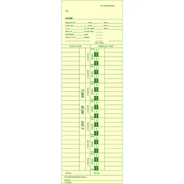 K143698 Time Card