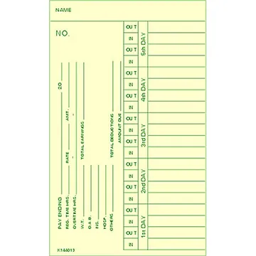 K144013 Time Card