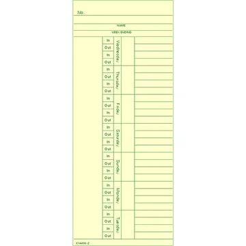 K14436-2 Time Card