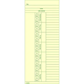 K14436 Time Card