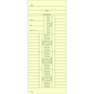 K1496 Time Card
