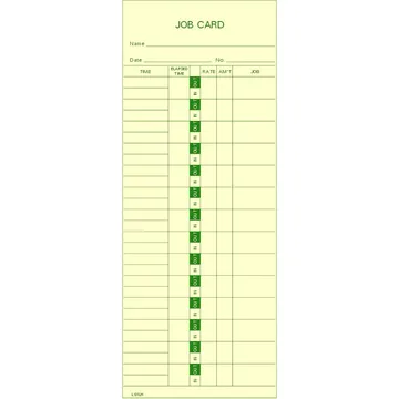 L61LH Job Cost Time Cards