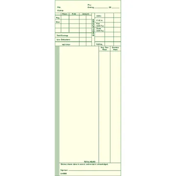 LA8500 Weekly Time Cards
