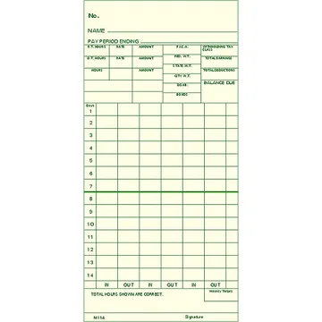 M114 - Bi-Weekly Time card