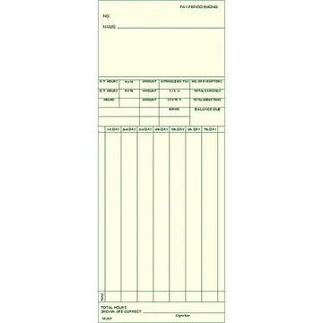 M257 Weekly Time Card