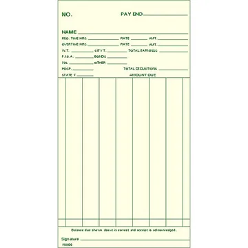 N4600-2 Bi-Weekly Time Card