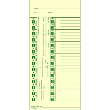 S12492 Time Card