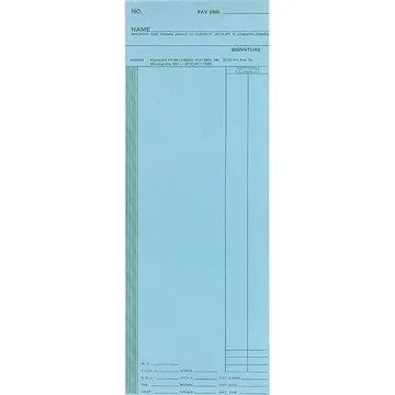 SS3003 Blue Weekly Time Cards