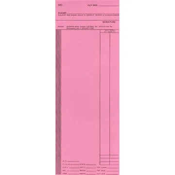 SS3003 Cherry Weekly Time Cards