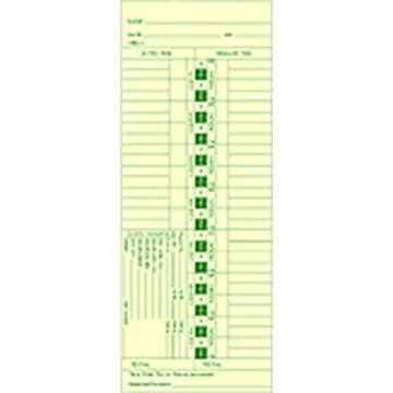 Tops 1252 Time Card, photo 3