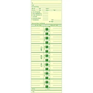 Tops 1253 Time Card, photo 2