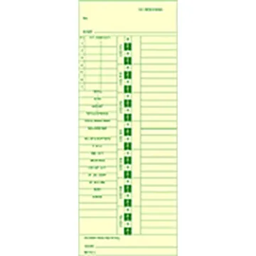Tops 1257 Time Card, photo 3