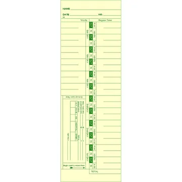 U6 Time Card